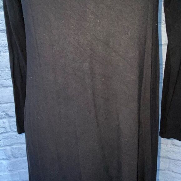 Old navy scoopneck Longsleeve fit and flare dress black sz XS women - Picture 2 of 8